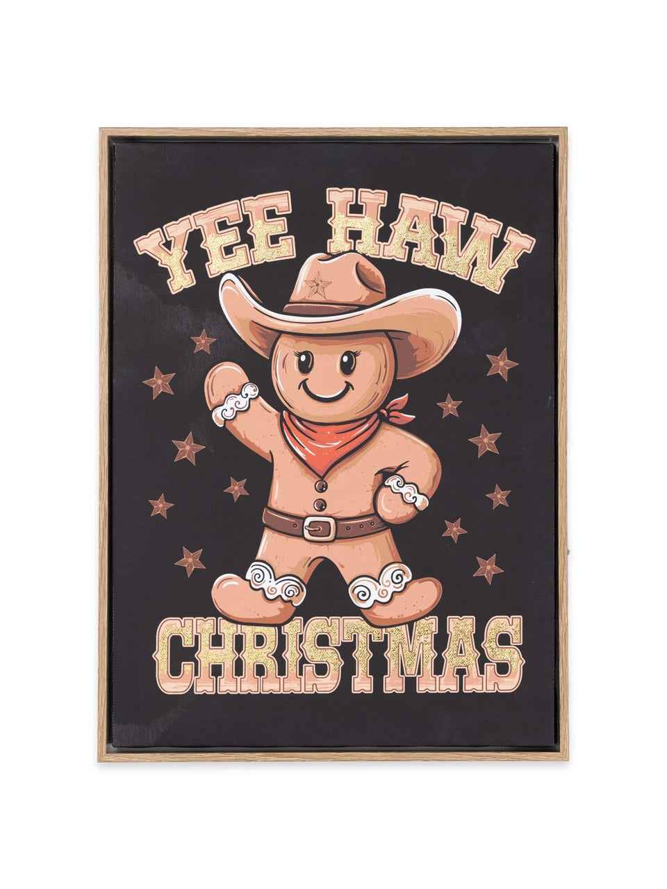 Simply Southern Canvas Wall Art - YeeHaw Gingerbread Man