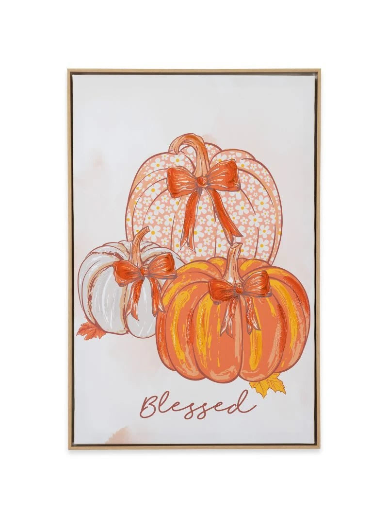 Simply Southern Canvas Wall Art - Blessed Pumpkin