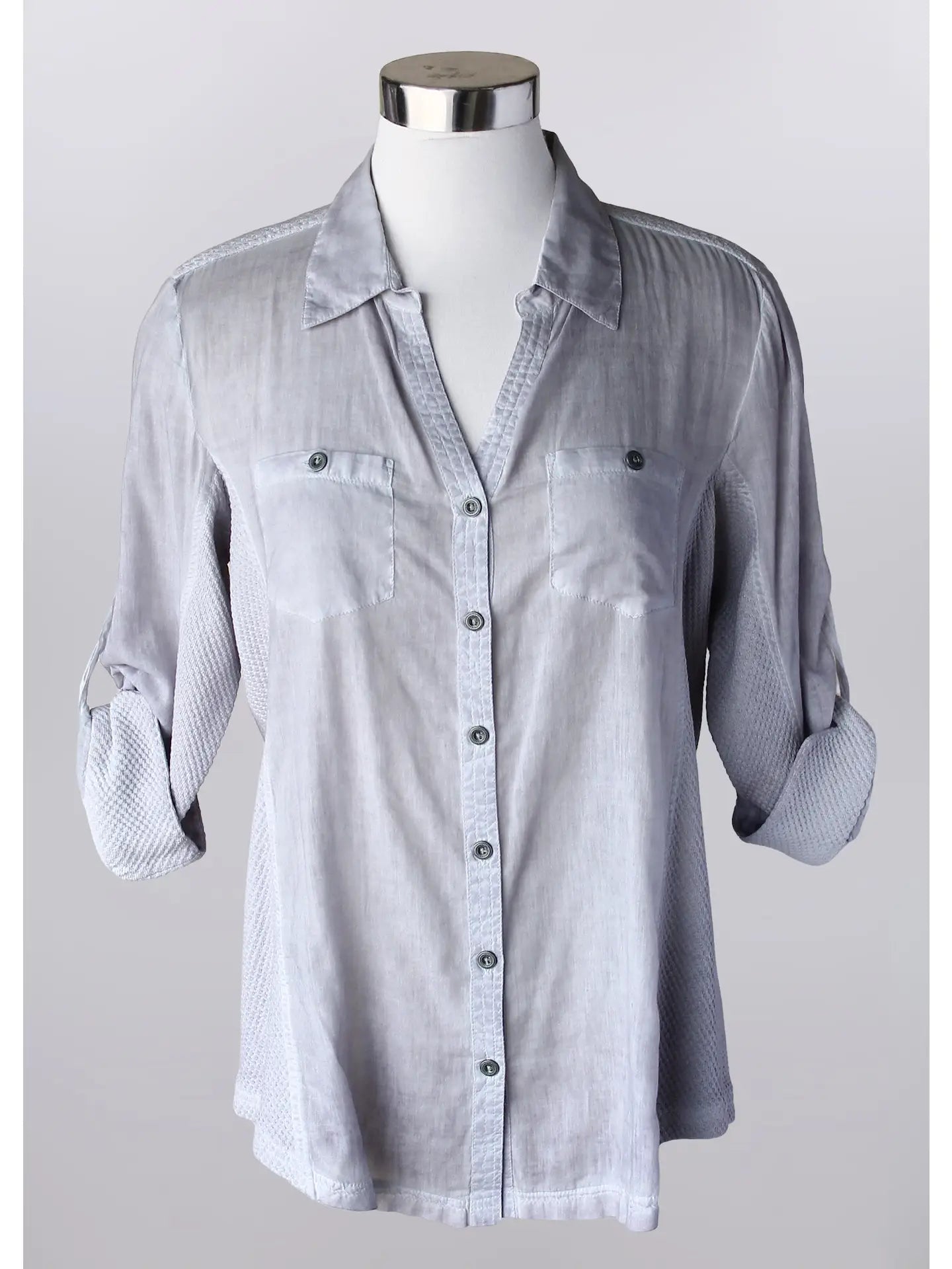 Keren Hart Grey Long Sleeve Top