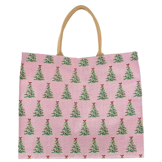 Noelle Tree Carryall Tote Light pink/multi