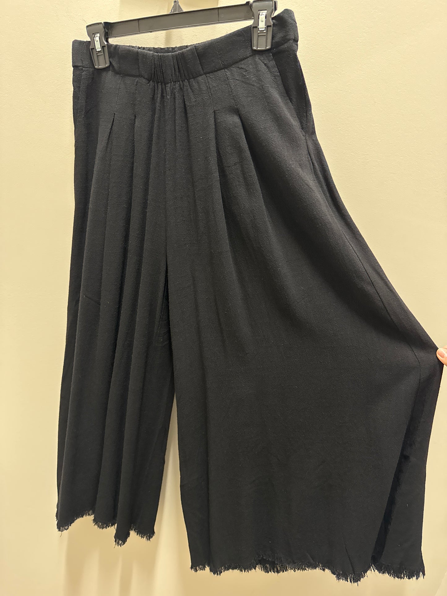 Umgee Linen Wide Leg pants - Black