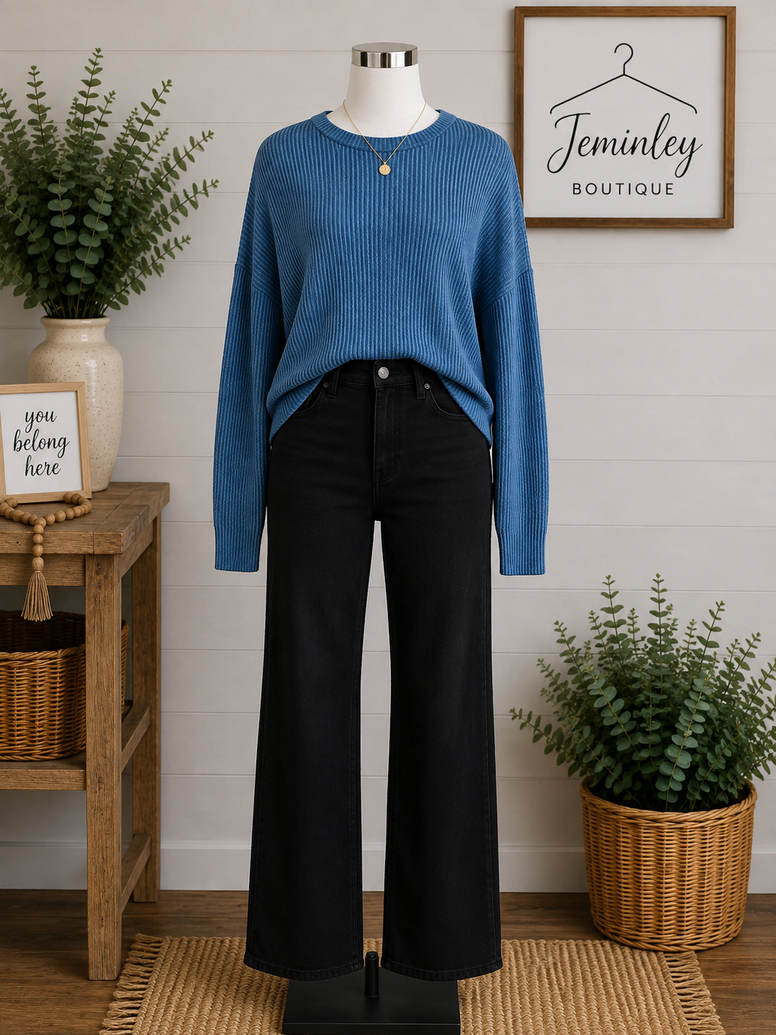 Keren Hart Ribbed Long Sleeve Top - 3 Colors