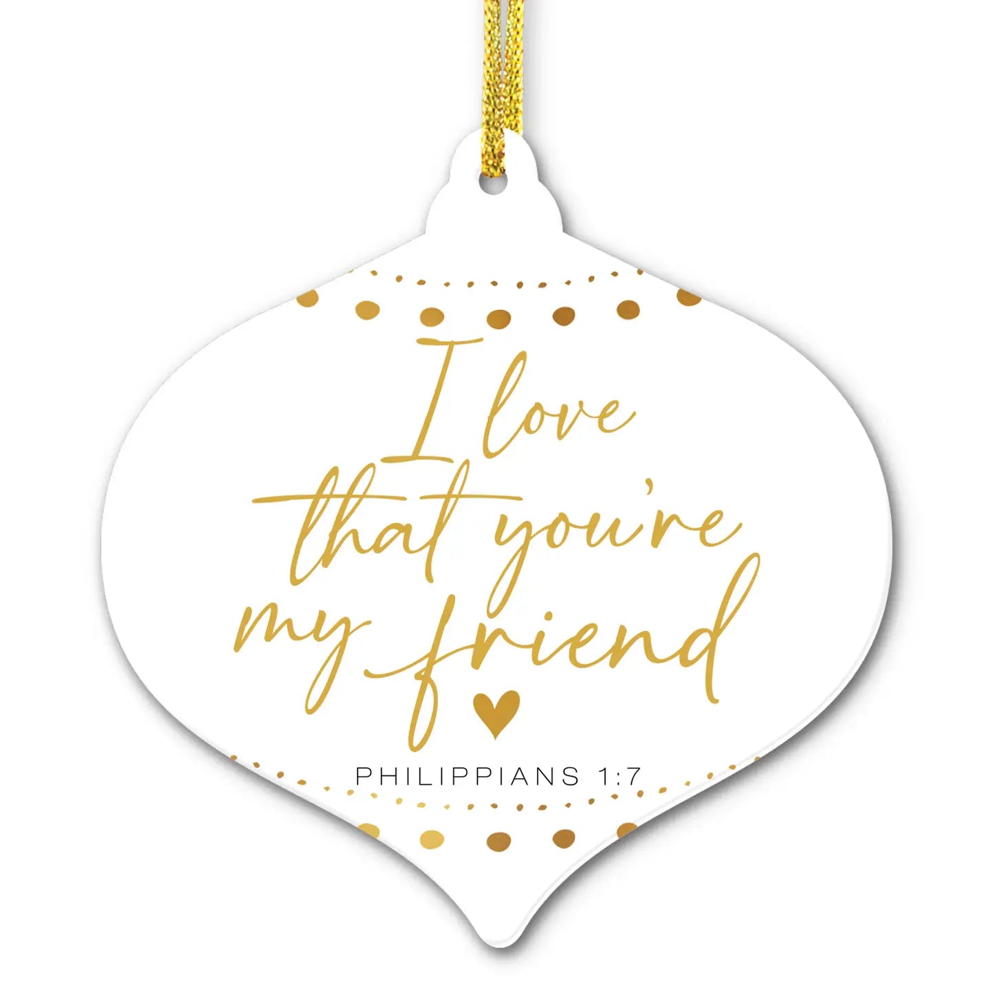 Lcp Christmas Ornament Love You Friend