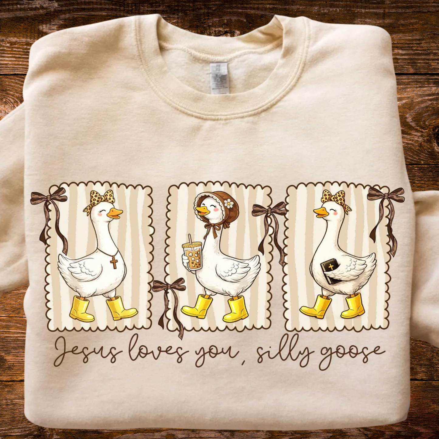 Jesus Loves You - Silly Goose - Crew