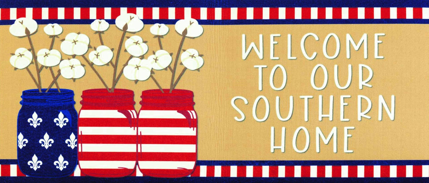 Doormat Insert Welcome Cotton Jars