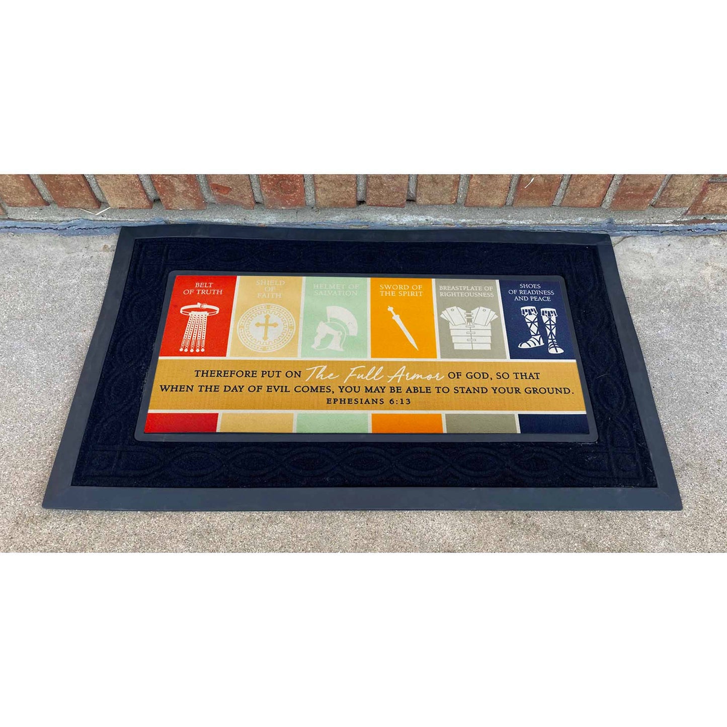 Doormat Insert - Full Armor Of God