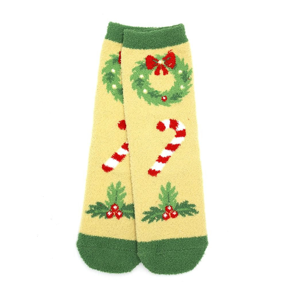 Fuzzy Christmas Socks - 4 patterns