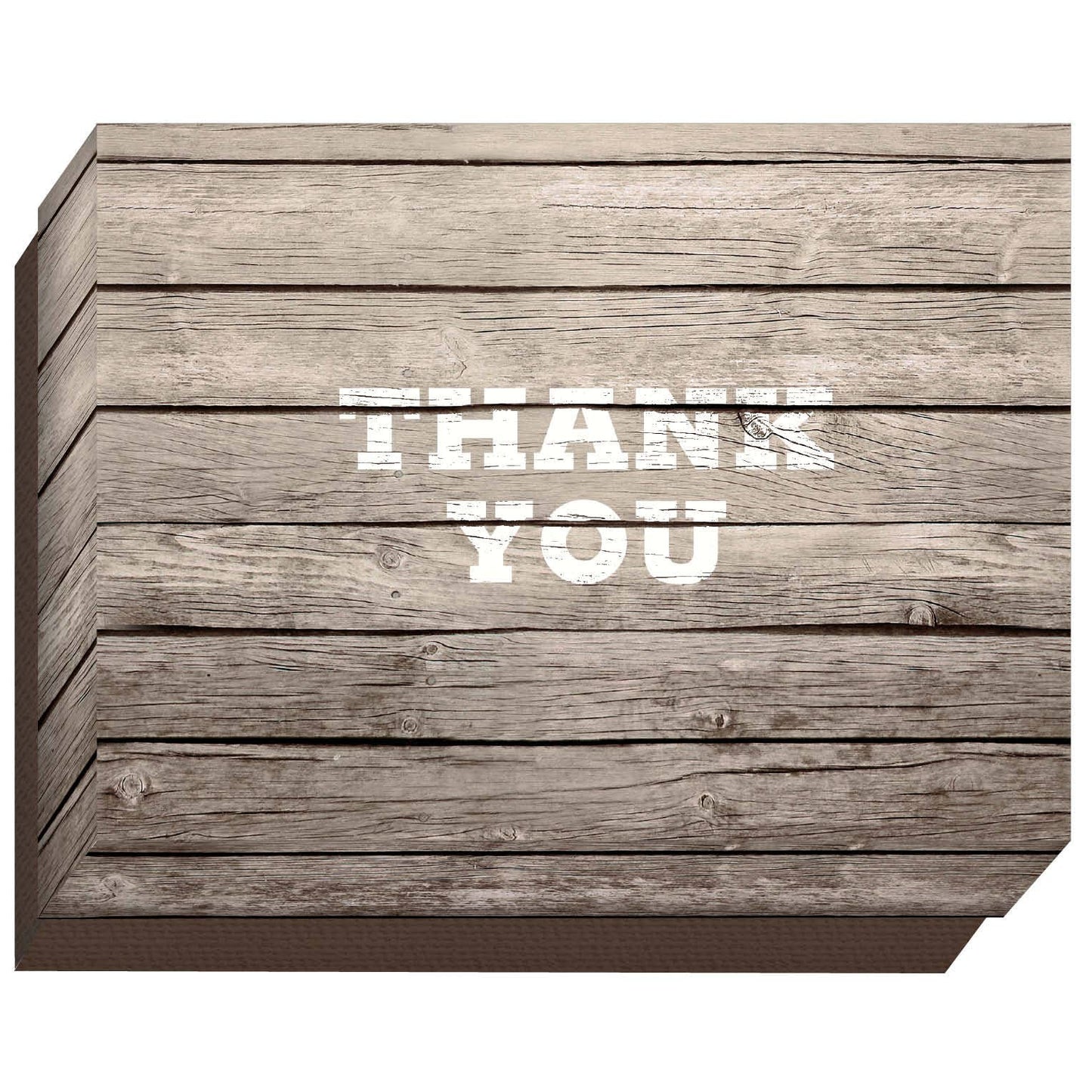 Rustic Thank You - Boxed Thank You Cards - 15 Cards and Enve