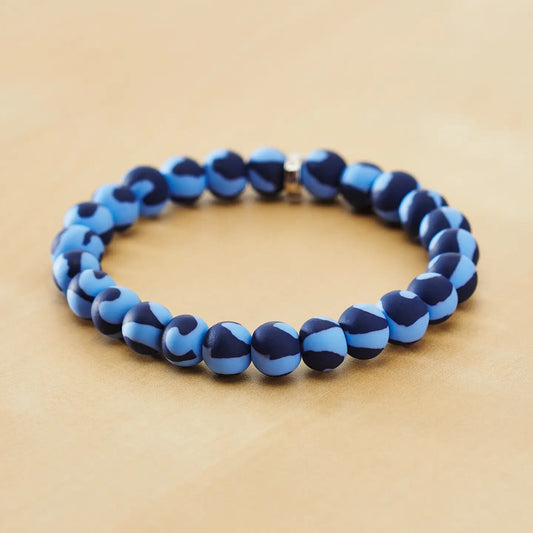 Jilzarah Light Blue-Navy Game Day Bracelet