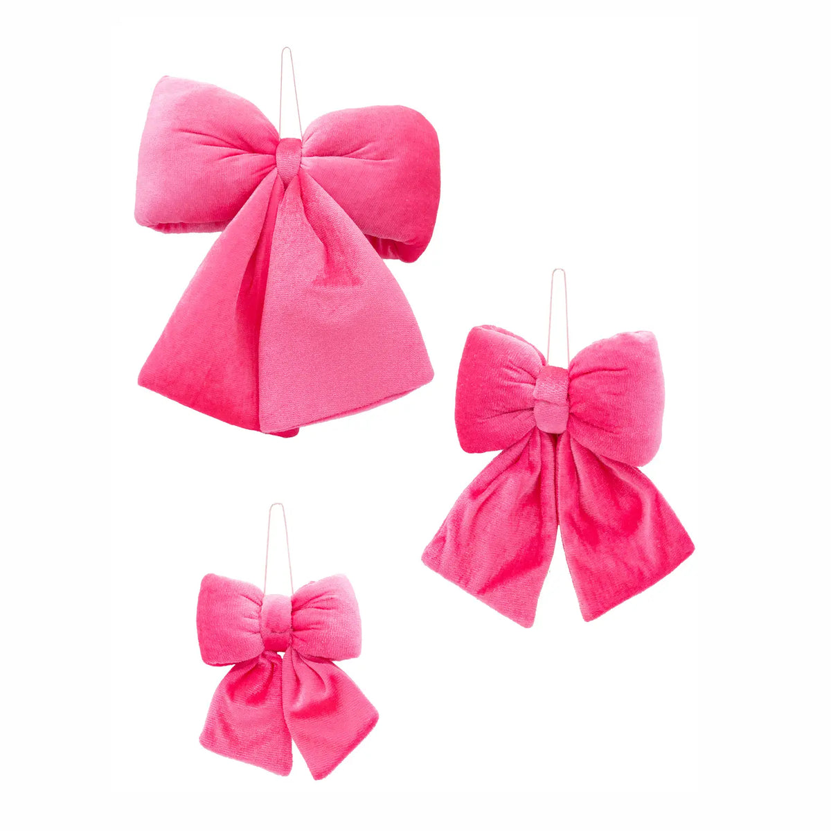 Simply Southern Pink Velvet Holiday Decorative Bows