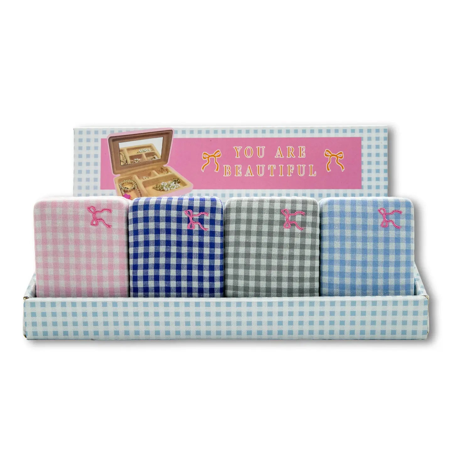 Simply Southern Gingham Jewelry Travel Case