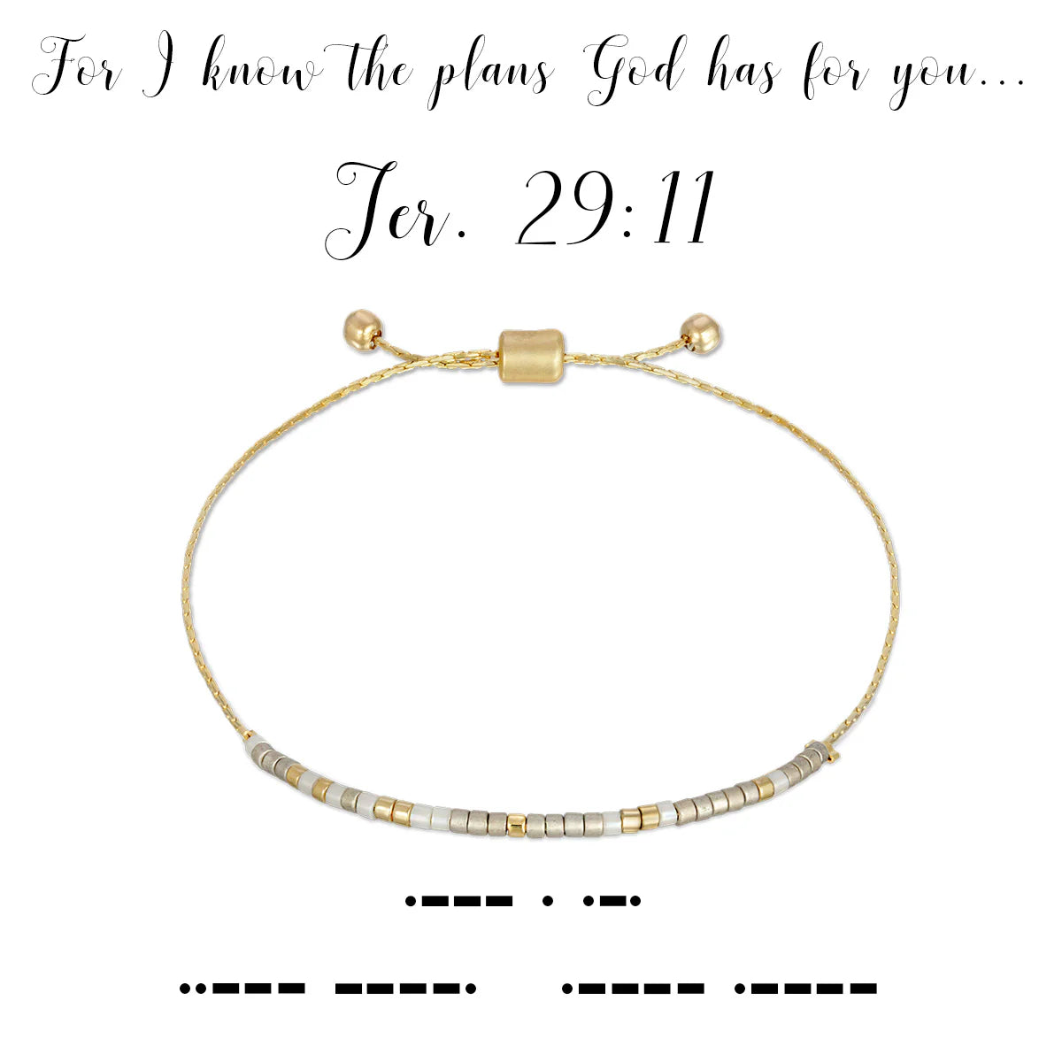Dot & Dash Jeremiah 29:11 Bracelet