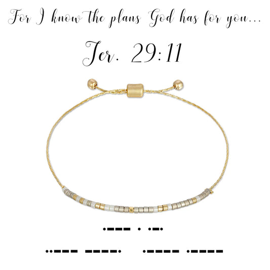 Dot & Dash Jeremiah 29:11 Bracelet