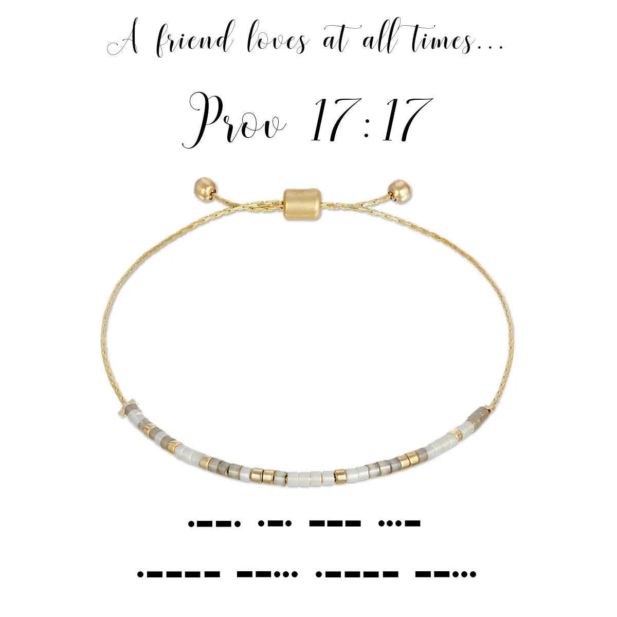 Dot & Dash Proverbs 17:17 Bracelet