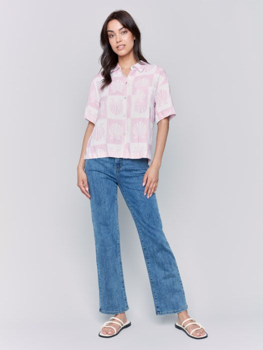 Charlie B Printed Seashell Top