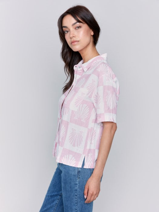 Charlie B Printed Seashell Top