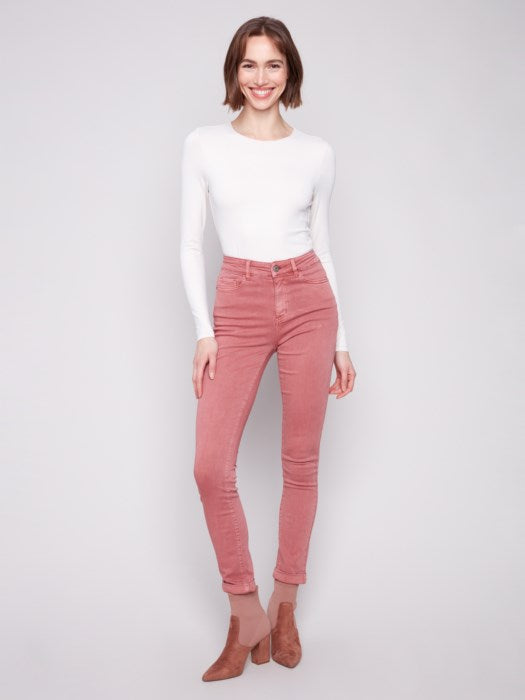 Charlie B Primrose Cuffed Hem Twill Jeans