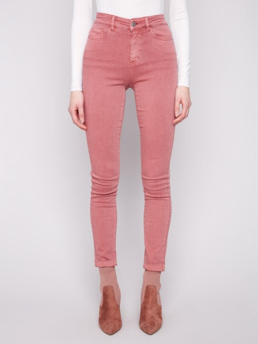 Charlie B Primrose Cuffed Hem Twill Jeans