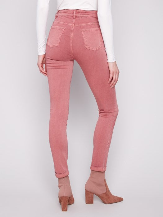 Charlie B Primrose Cuffed Hem Twill Jeans