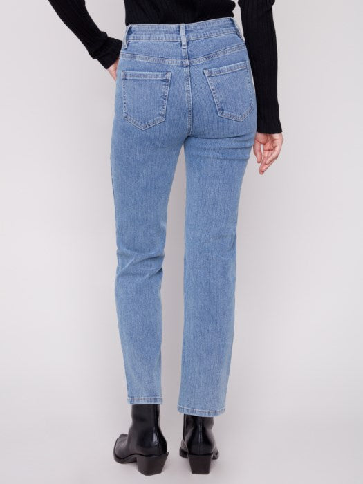 Charlie B Denim Corduroy Straight Leg Pants