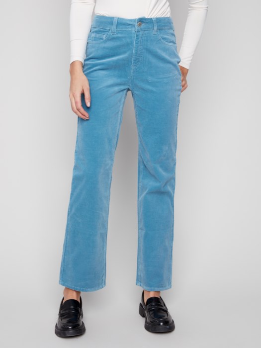 Charlie B Oxford Straight Leg Corduroy Pants