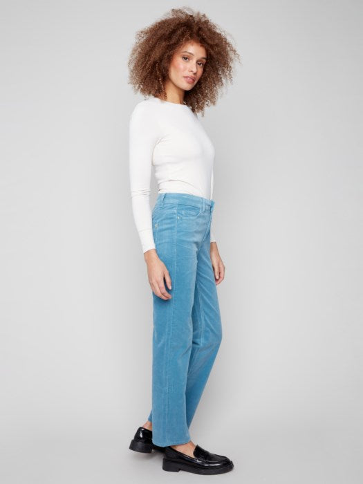 Charlie B Oxford Straight Leg Corduroy Pants