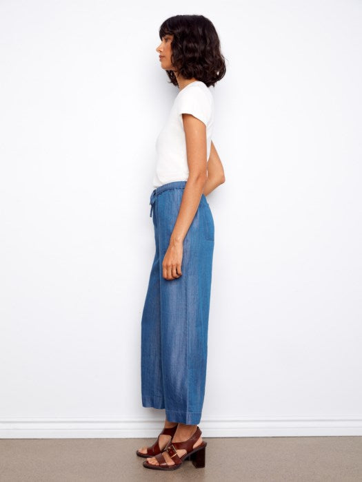 Charlie B Tencel Wide Leg Jogger Pants