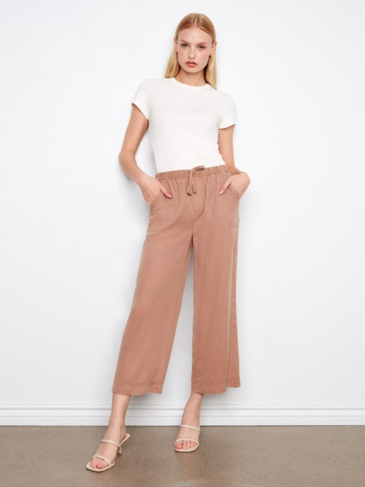 Charlie B Desert Tencel Wide Leg Jogger Pants