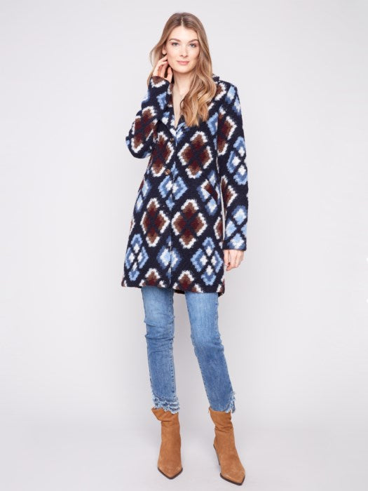 Charlie B Twilight Long Crochet Coat
