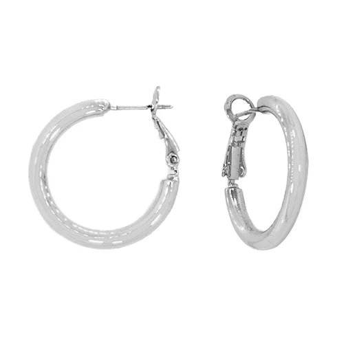 Maya J 1.25" Tubular Hoops - yellow or white gold