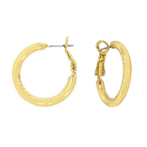 Maya J 1.25" Tubular Hoops - yellow or white gold
