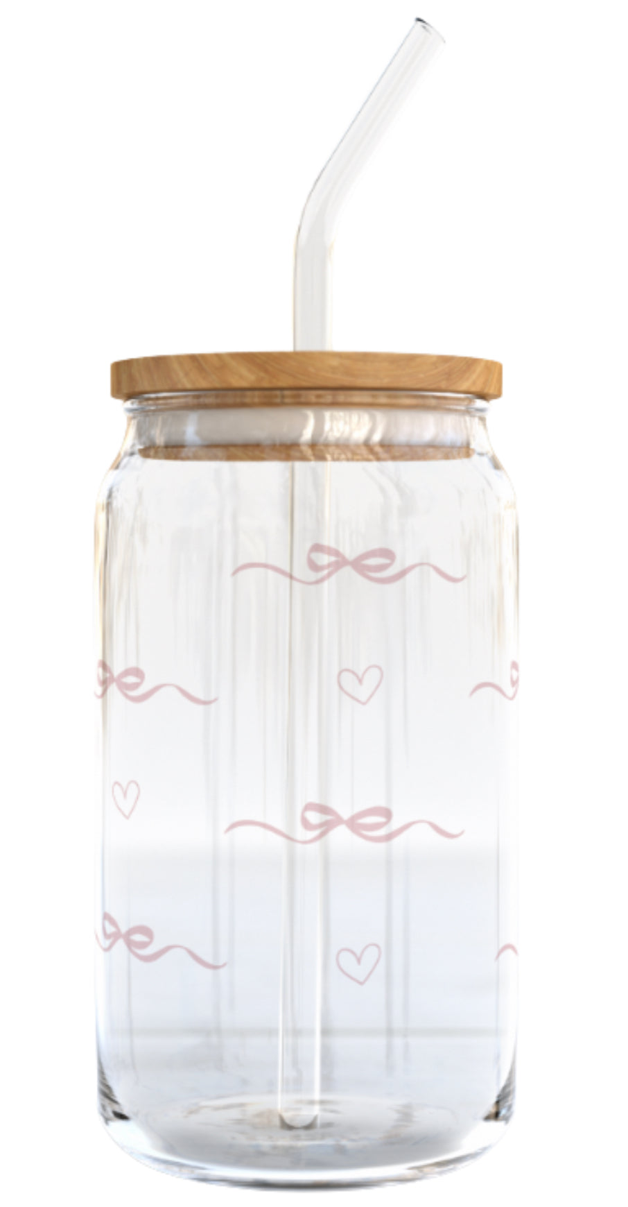 Jeminley Glass Cup with Straw