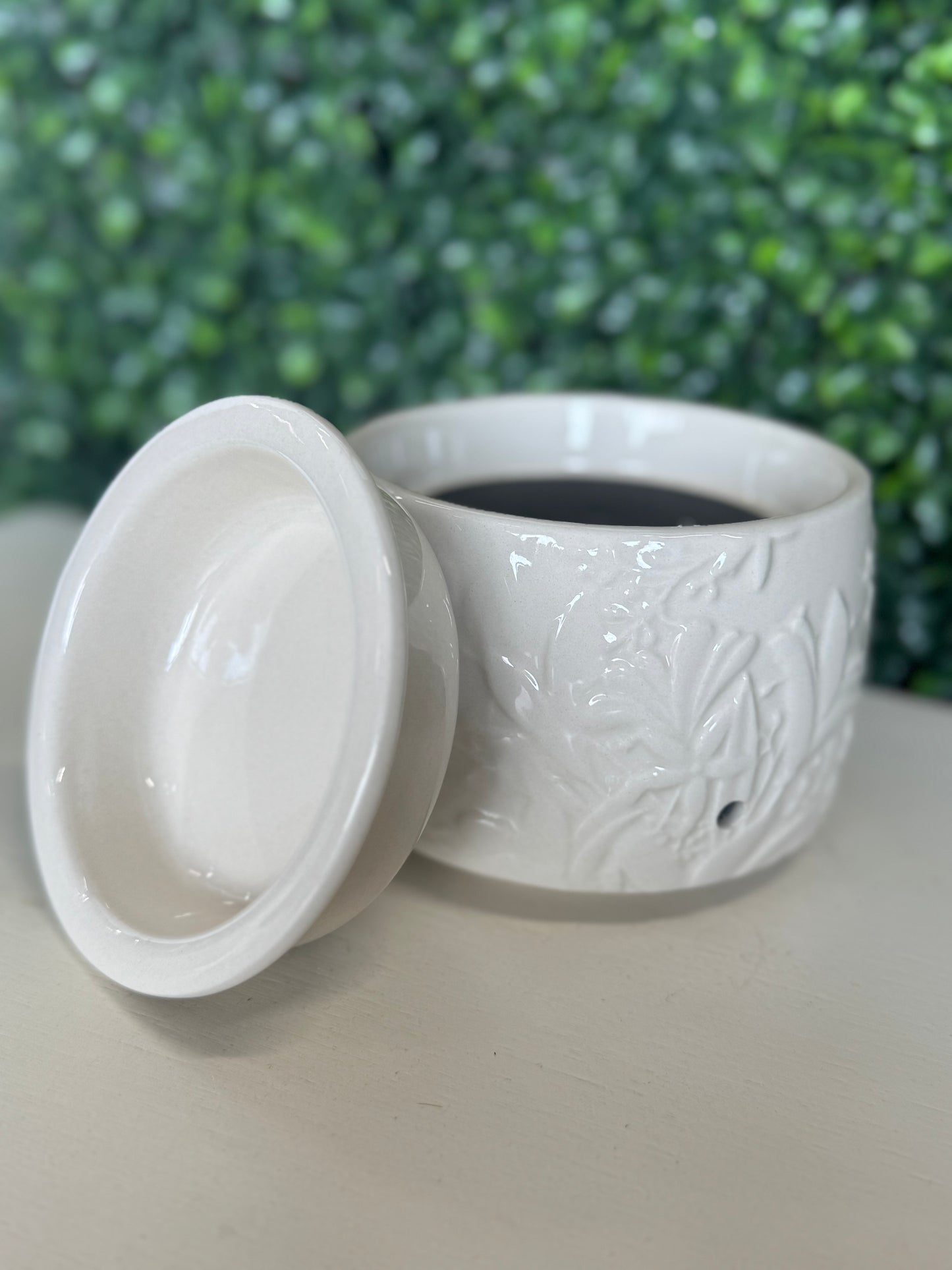 Swan Creek Ivory Floral Wax Melter