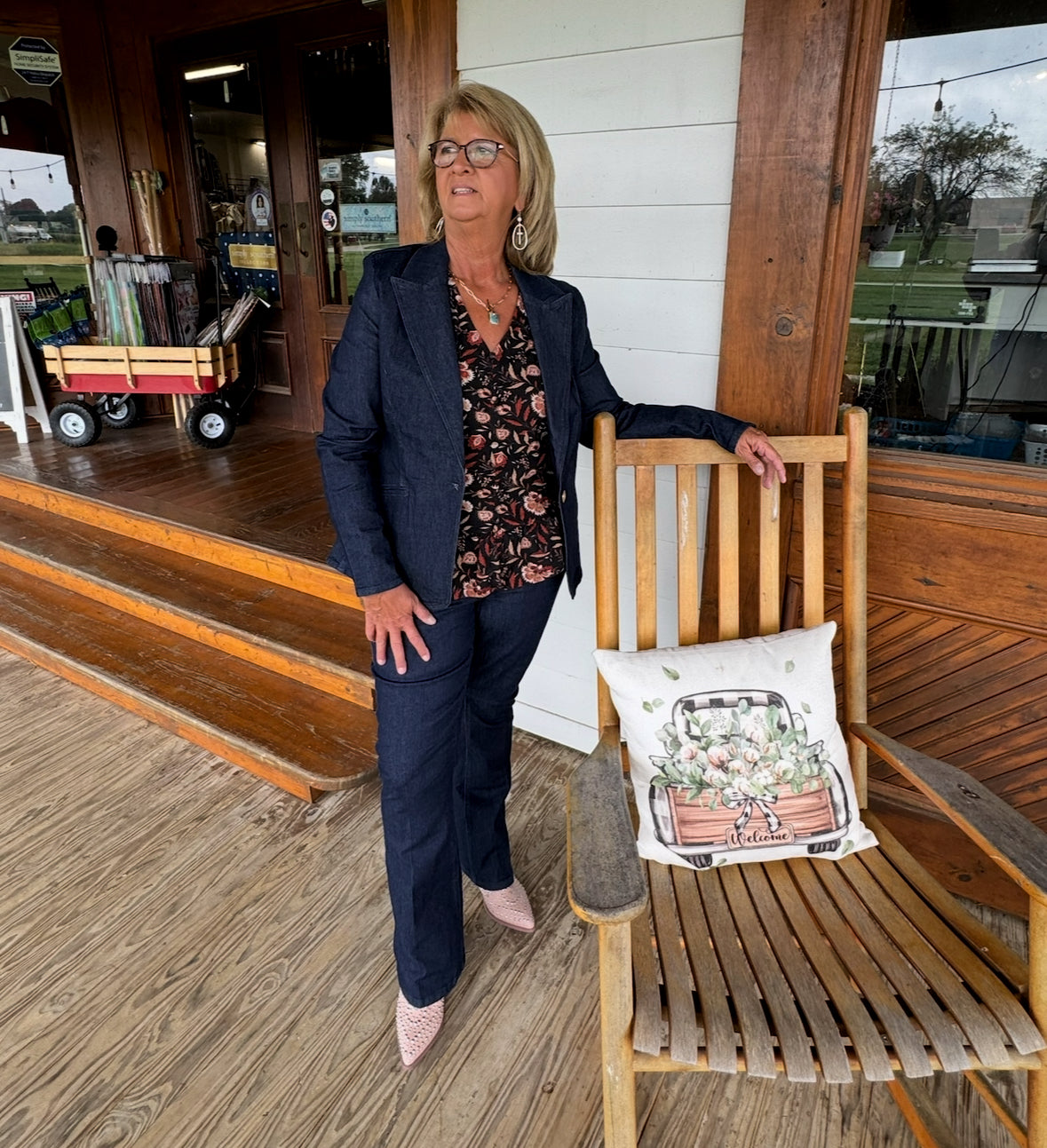 Charlie B Dark Wash Denim Bootcut Jeans