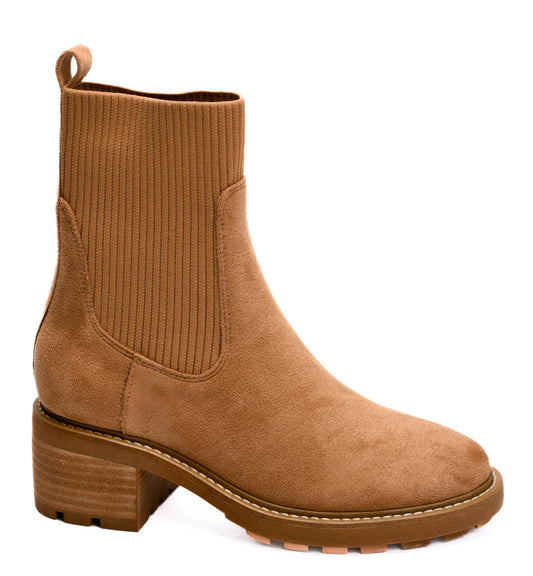 Corky's Goodness Gracious Camel Faux Suede Boots