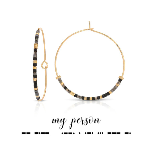 Dot & Dash My Person Earrings
