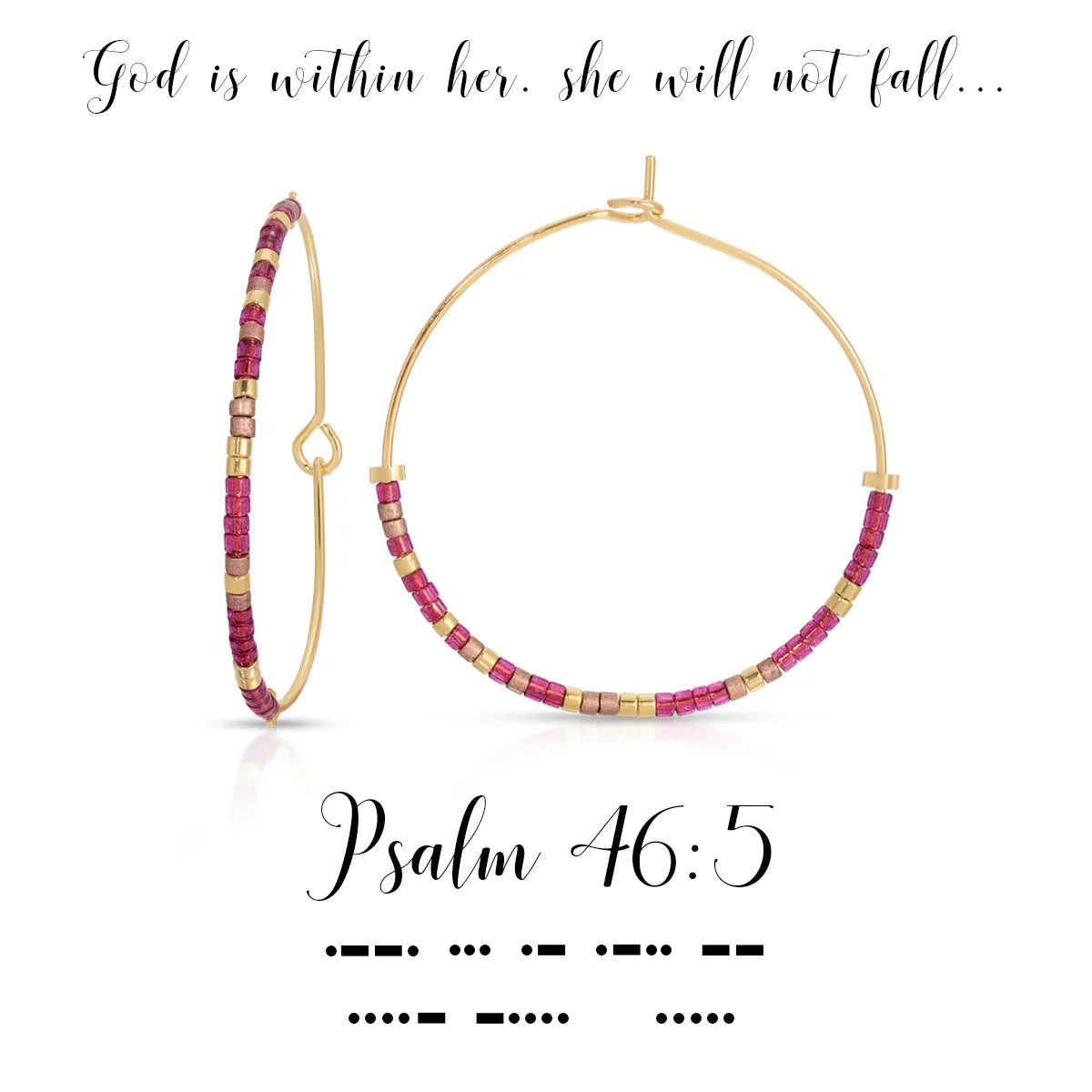 Dot & Dash Psalm 36:5 Earrings