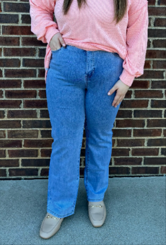 Charlie B Light Blue Charlotte Straight Leg Jeans