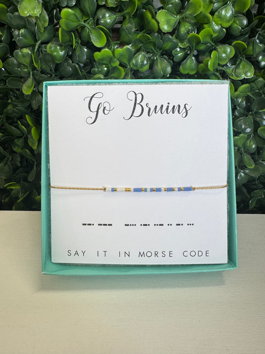 Dot & Dash Go Bruins Bracelet