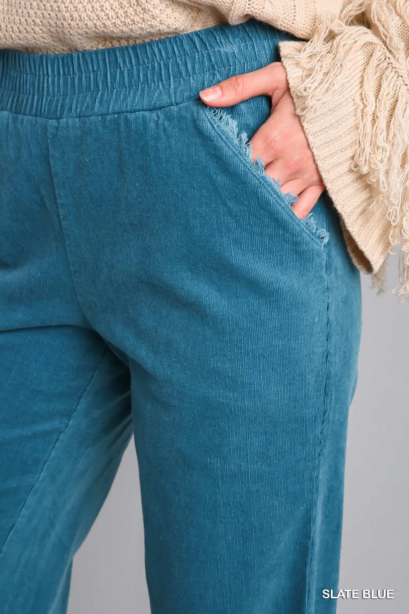 Umgee Elastic Waistband Pants - 2 colors