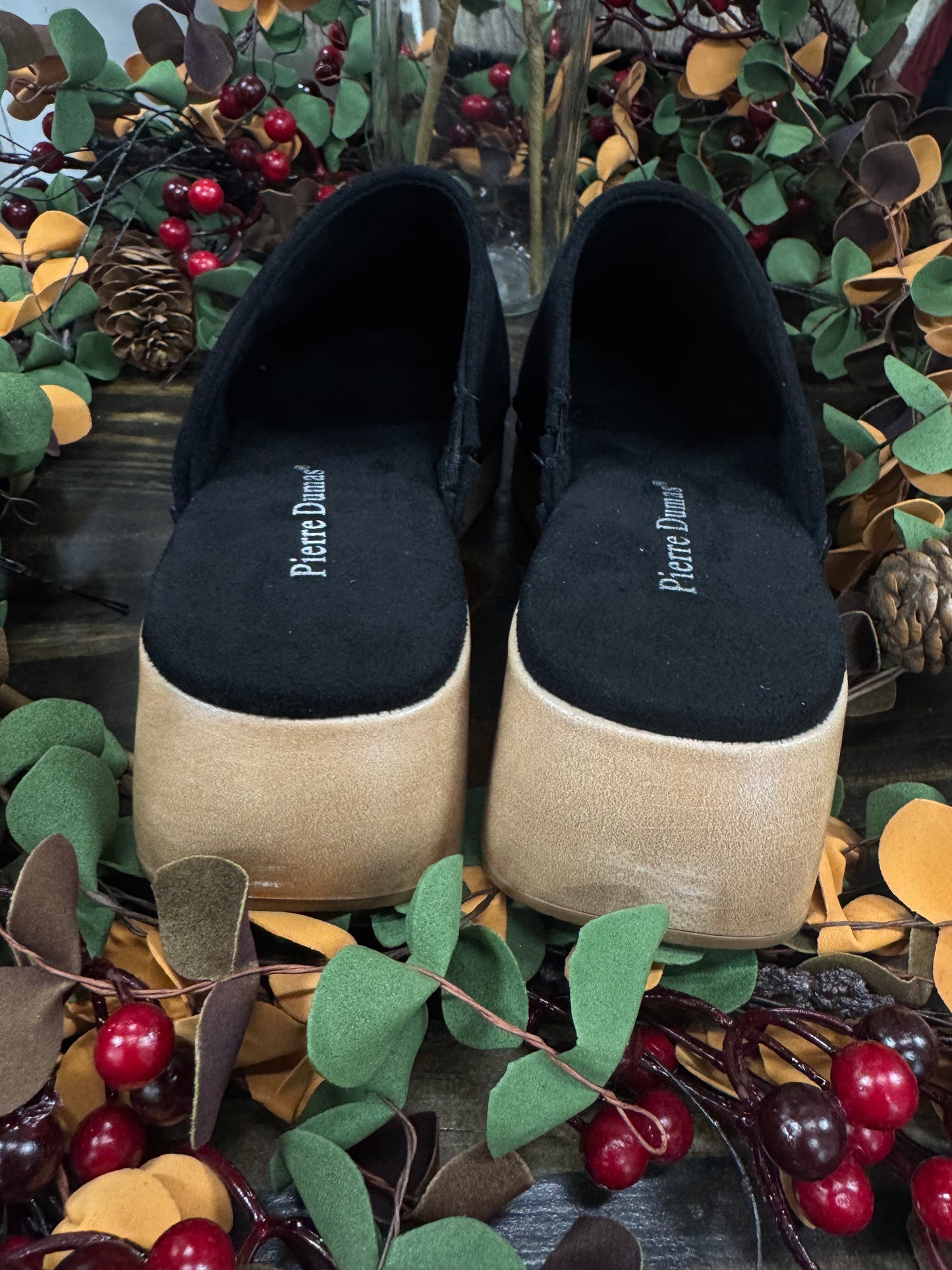 Pierre Dumas Jeda 2 Black Suede Clog