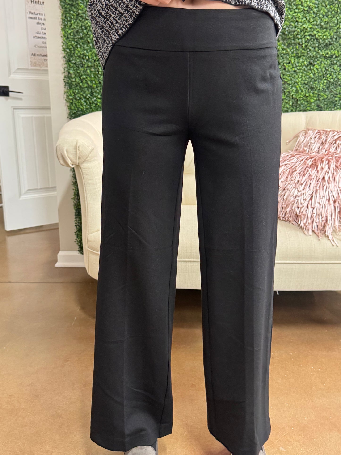 Keren Hart Black Straight Leg Pants