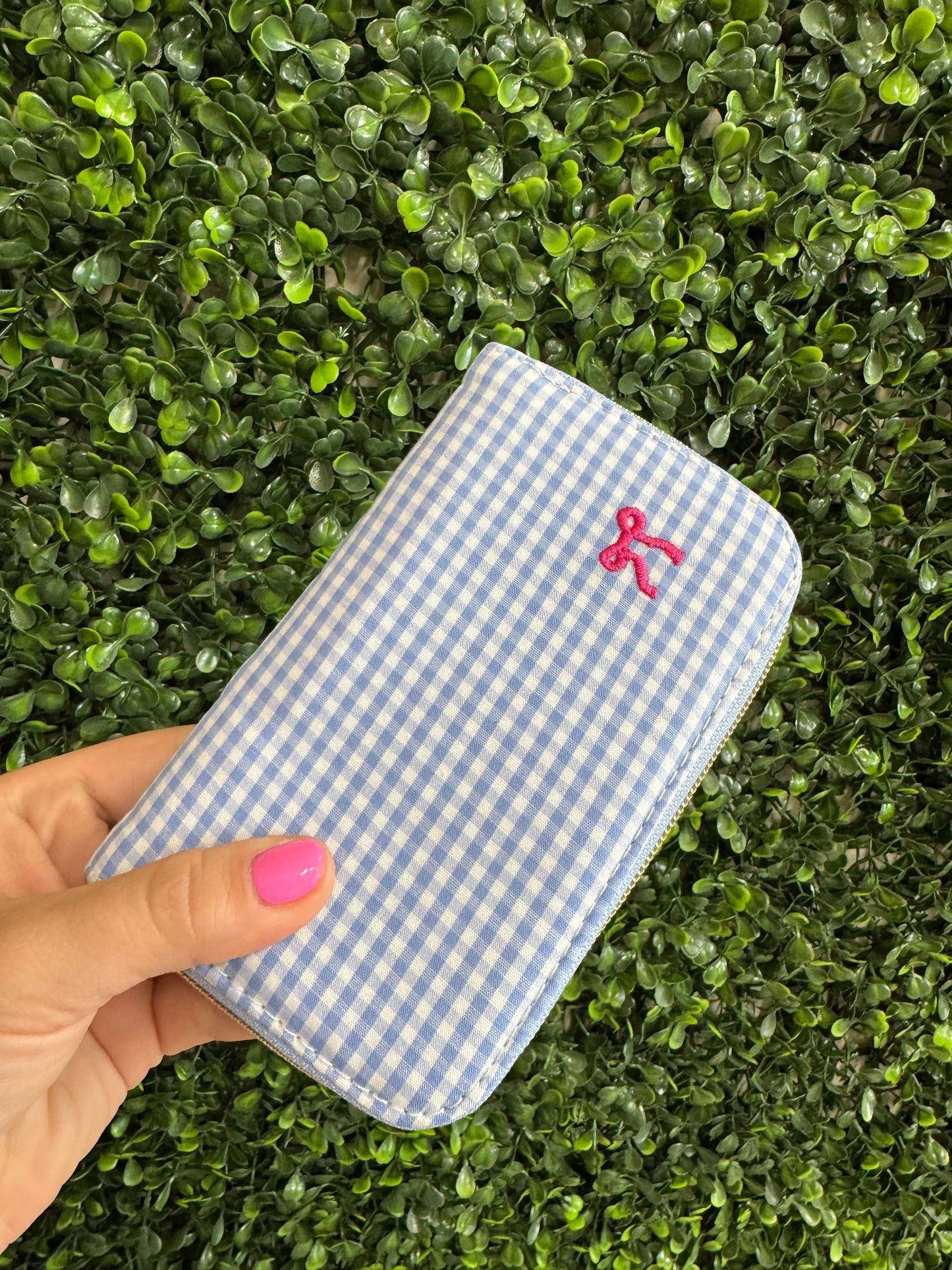 Simply Southern Gingham Makeup Brushes & Manicure Kit