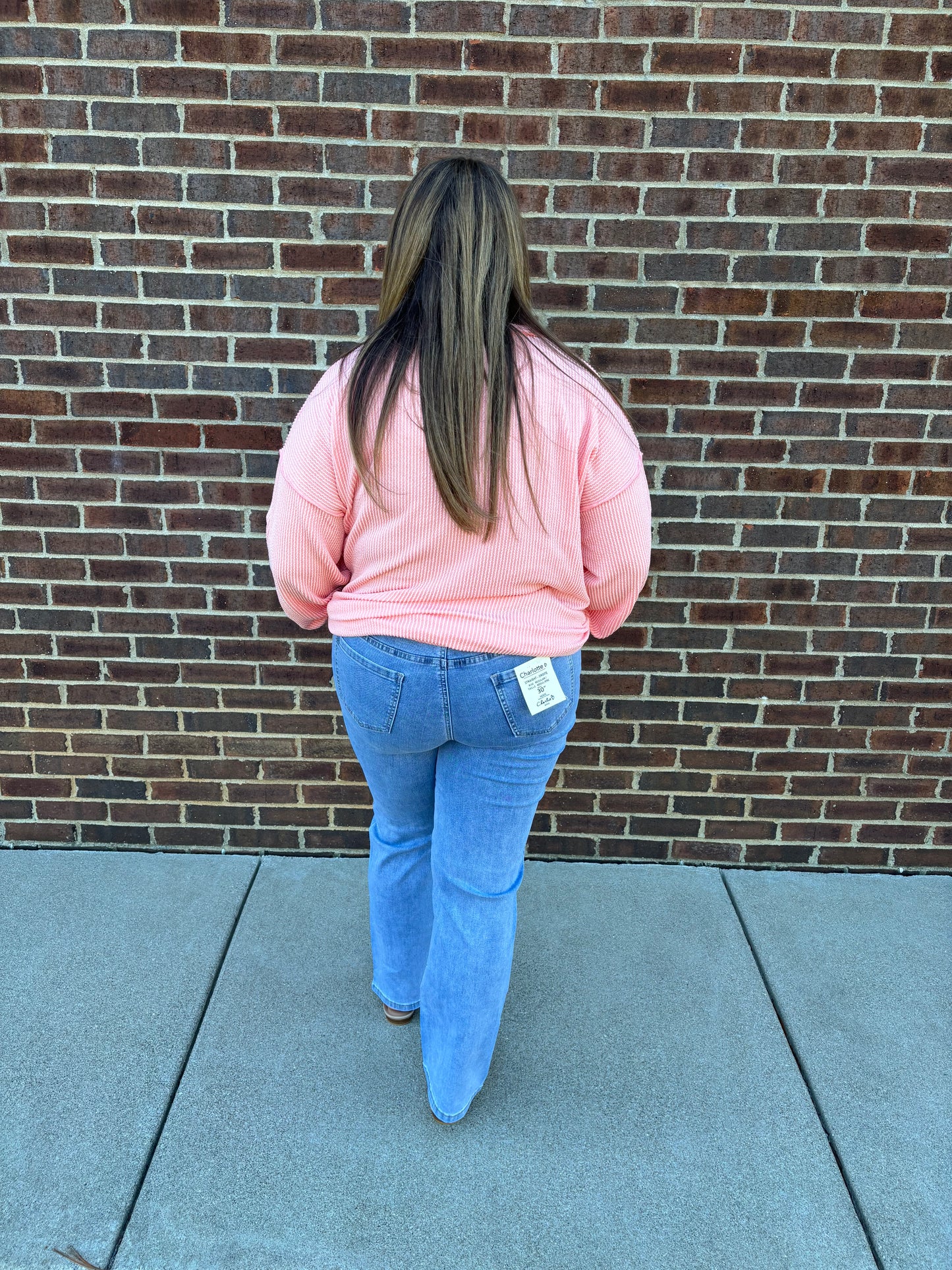 Charlie B Light Blue Charlotte Straight Leg Jeans