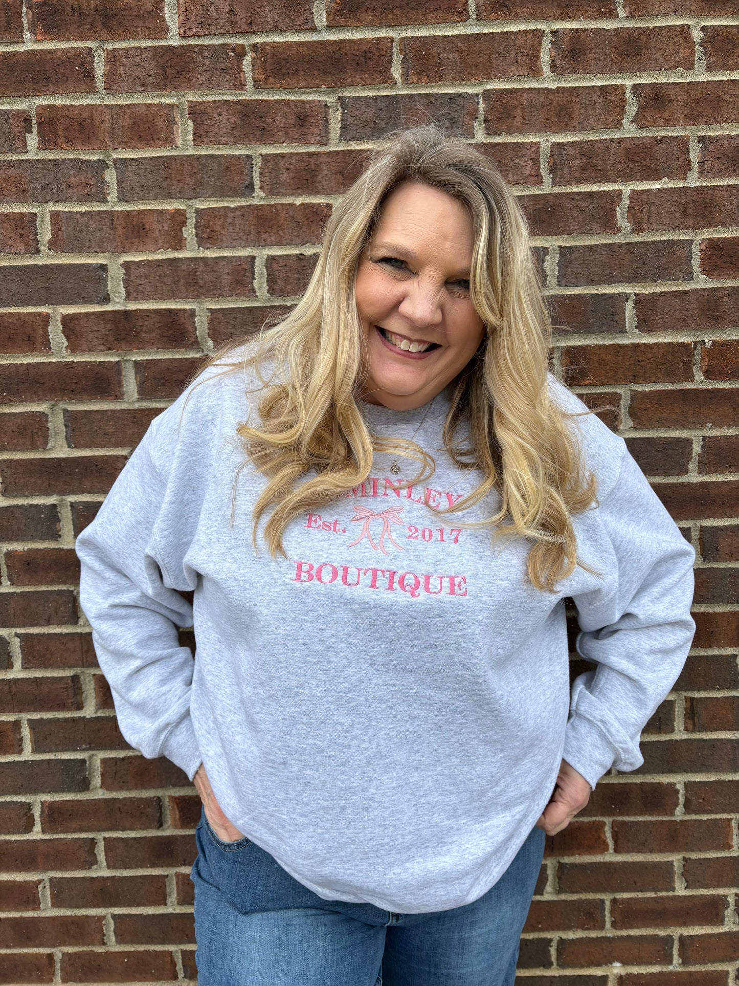 Jeminley Boutique Crew Neck Sweatshirt
