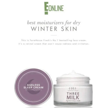 FarmHouse Fresh Three Milk Ageless Sleep Cream with Peptides 1.7oz / 50ml