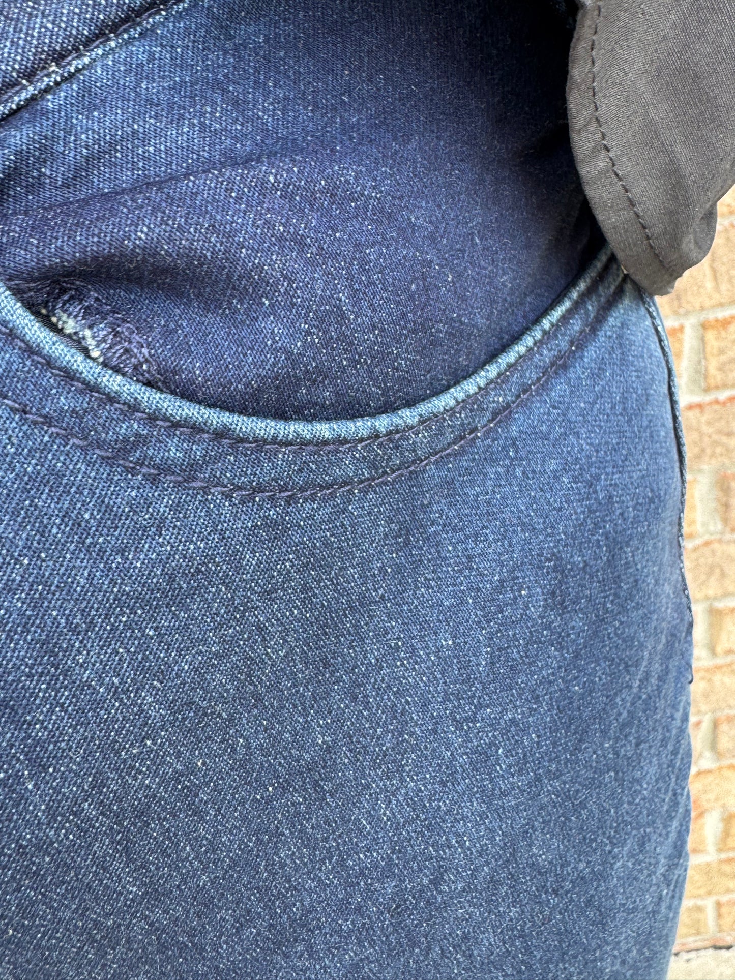 Charlie B Knit Denim Jogger Pant-Blue Black