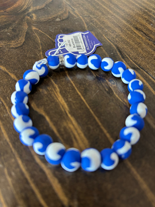 Jilzarah Light Blue-White Gameday Bracelet
