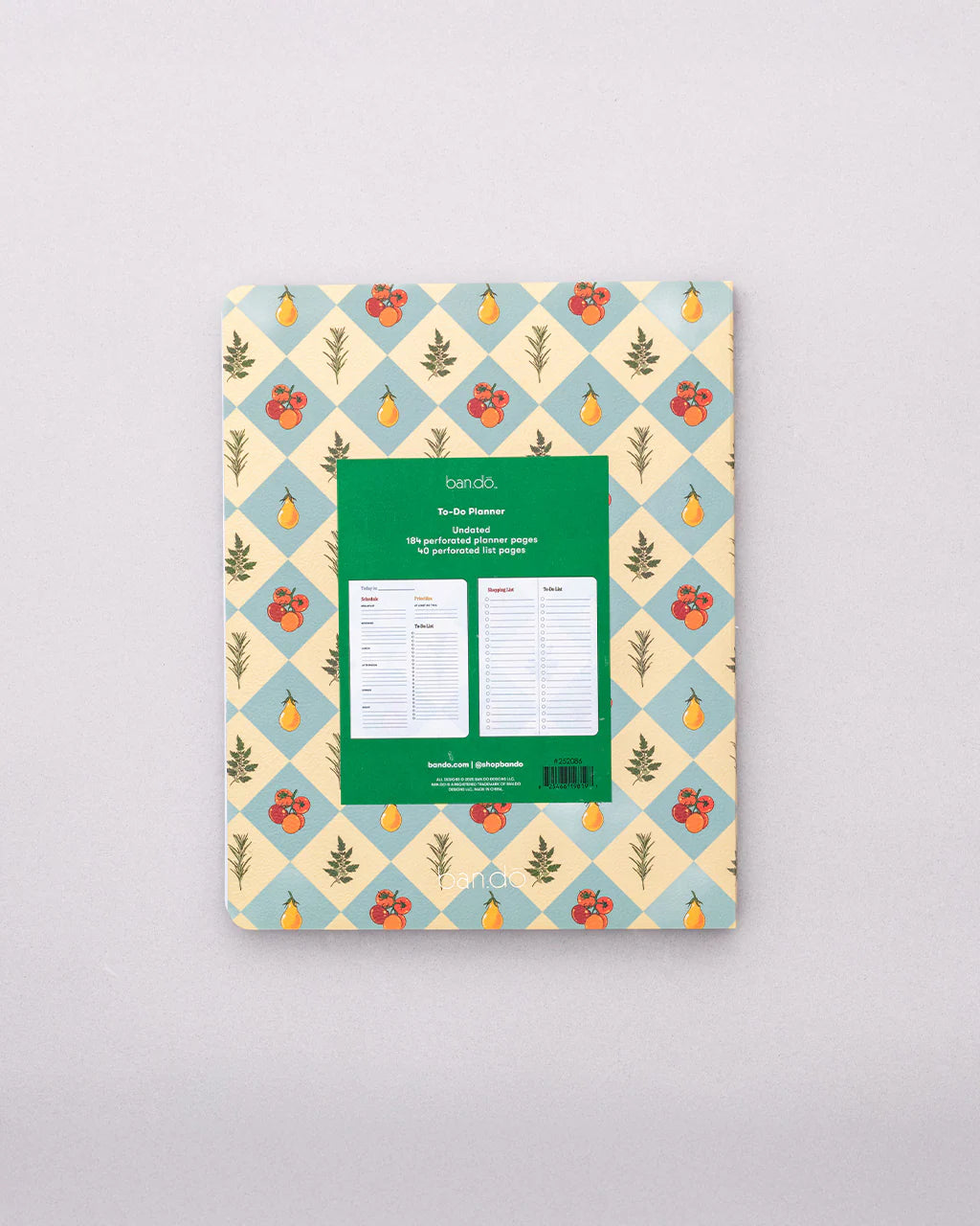 To Do Planner - Garden Checkered - Bando