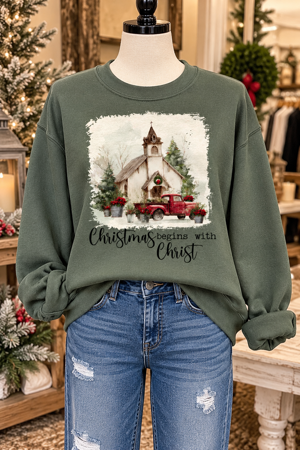 Green Christmas Begins with Christ Crew